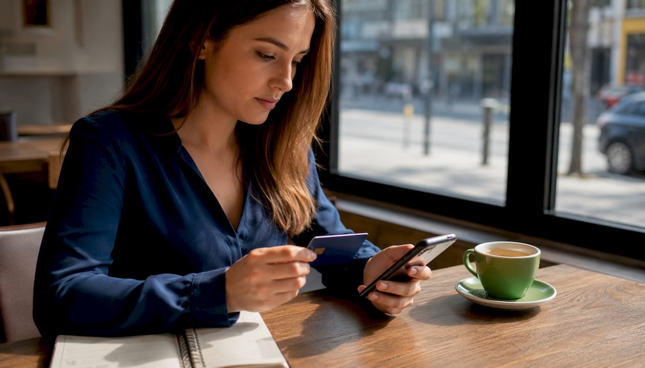 Accountant making online VAT payment